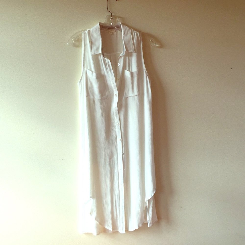 Crepe dress vest